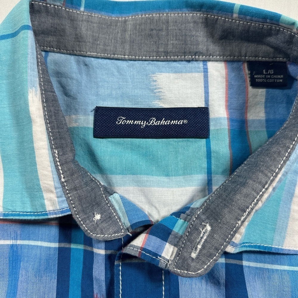 Men’s Tommy Bahama Short Sleeve Shirt (Size Large) - Picture 5 of 8